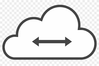 Opsus Connect - Black And White Cloud Service Icon