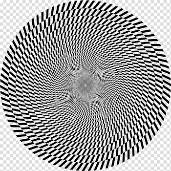 Optical illusion Optics Fraser spiral illusion Barberpole illusion, circle abstract transparent background PNG clipart