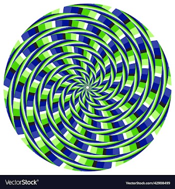 optical illusion patterned circle of motley
