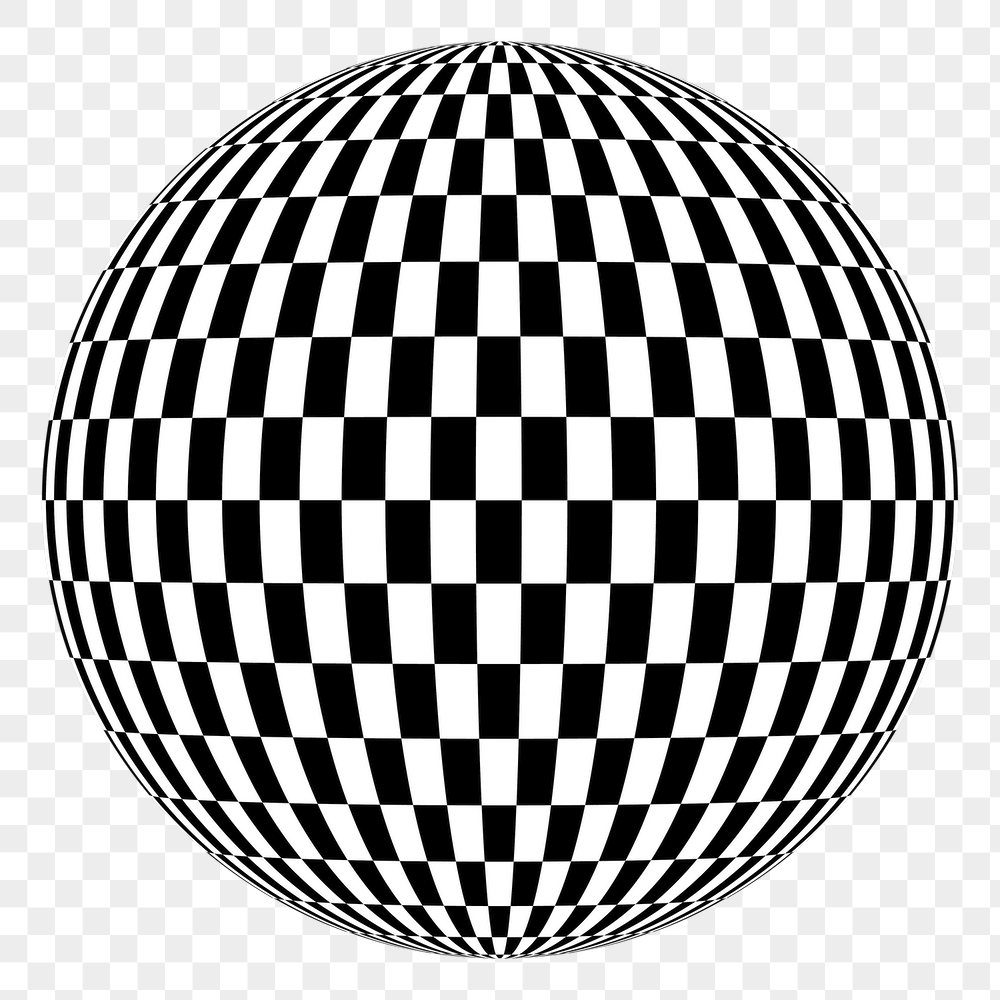 Optical illusion png globe sticker, | Free PNG - rawpixel