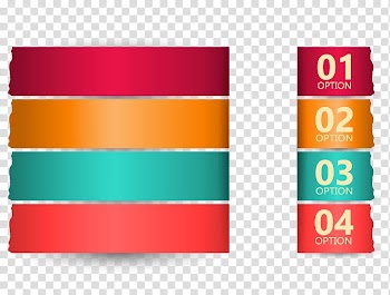 Options illustration, Web banner Graphic design, TEAR color catalog transparent background PNG clipart