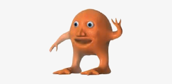Orang Wave Transparent - Orange Meme Man Transparent PNG - 415x332 ...