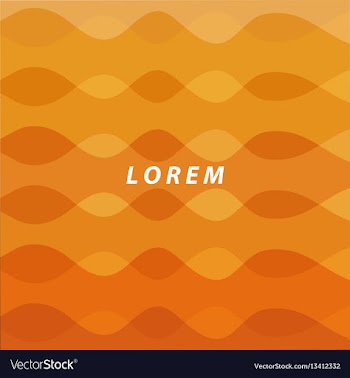 Orange abstract background smooth wavy lines vector image