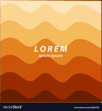 Orange abstract background smooth wavy lines vector image