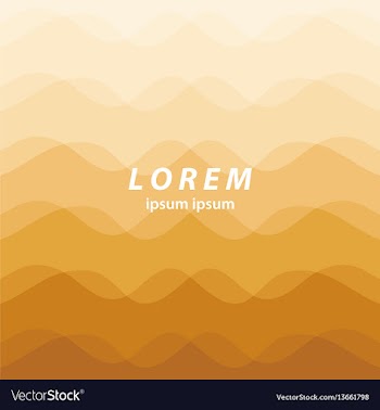 Orange abstract background smooth wavy lines vector image