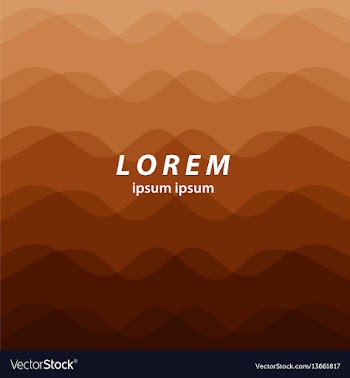 Orange abstract background smooth wavy lines vector image