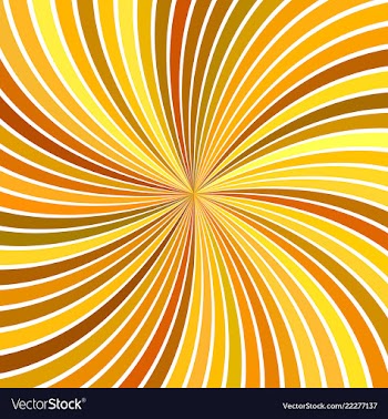 Orange abstract psychedelic swirl stripe vector image