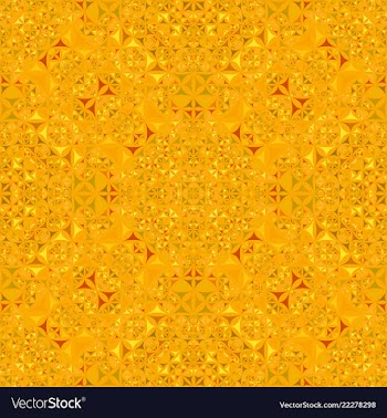 Orange abstract repeating curved shape vector image