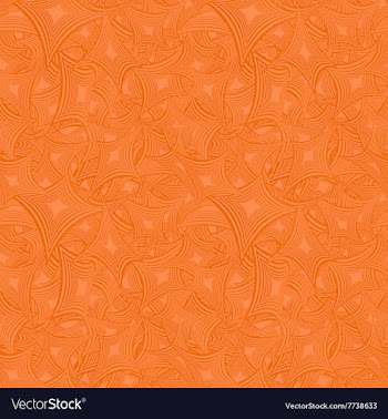 Orange abstract seamless pattern background vector image