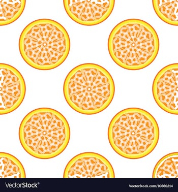 Orange abstract seamless pattern vector image