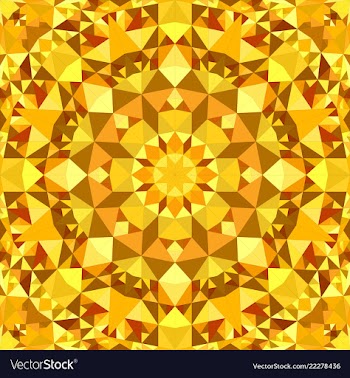 Orange abstract seamless triangle mosaic vector image