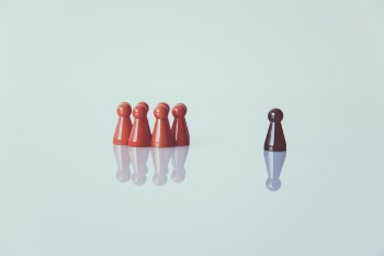 Orange and and Brown Chess Pieces