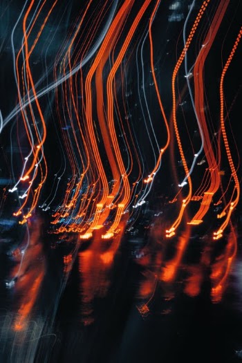 Orange and Blue Light Digital Wallpaper · Free Stock Photo