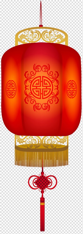 Orange and brown hanging decor, Paper lantern Light , China transparent background PNG clipart