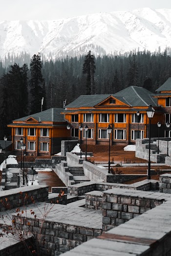 Orange and Gray House Across White Mountain