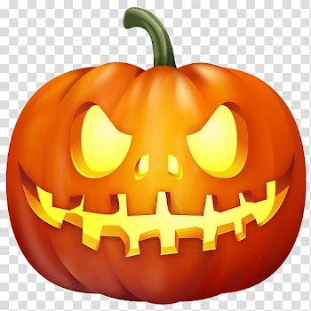 Orange and green Jack-'o-Lantern illustration, Jack-o'-lantern Pumpkin Halloween , Halloween File transparent background PNG clipart