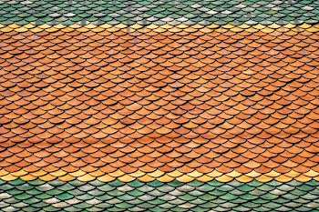 orange and green patterns