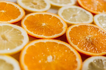 Orange and lemon slices