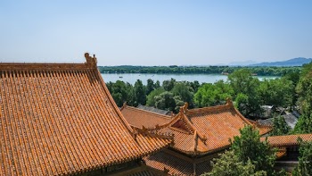 Orange and Multicolored Pagoda