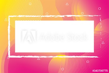 orange and pink vibrant colors background square frame