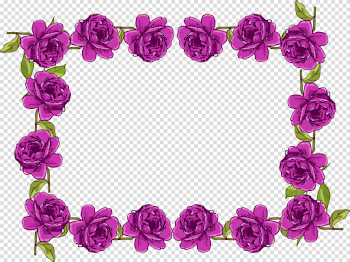 Orange and purple vintage flower wreath clipart - Clip Art Library