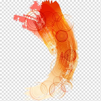 Orange and red illustration, Watercolor painting, Orange watercolor background pattern transparent background PNG clipart