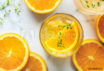Orange and thyme infused water recipe