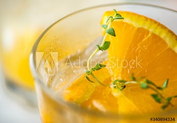 Orange and thyme infused water recipe