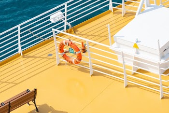 Orange and White Lifebuoy