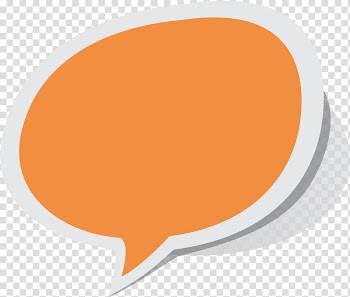 Orange and white message bubble , Online chat Speech balloon , Speech Bubble transparent background PNG clipart
