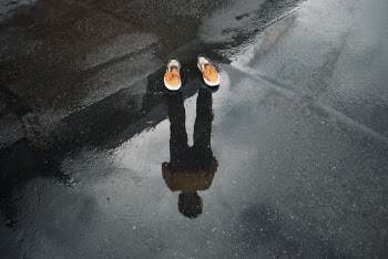 Orange-and-white Shoes
