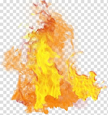 Orange and yellow flame illustration, Flame Fire Desktop , psd smoke transparent background PNG clipart
