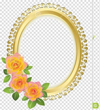 Orange and yellow frame, Borders and Frames Frames Gold Flower, round frame transparent background PNG clipart