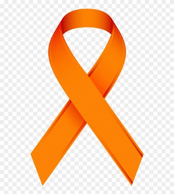Orange Awareness Ribbon Clip Art - Prostate Cancer Blue Ribbon