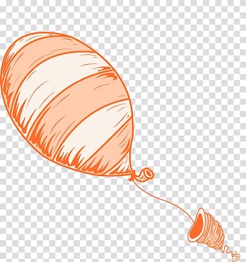 Orange balloon and hive illustration, Balloon Illustrator , dr seuss transparent background PNG clipart