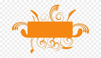 Orange, Banner, Blank, Decoration, Swirl - Orange Border Frame Png
