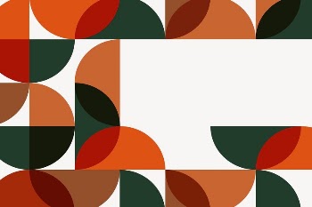 Orange Bauhaus border background, beige | Free Vector - rawpixel