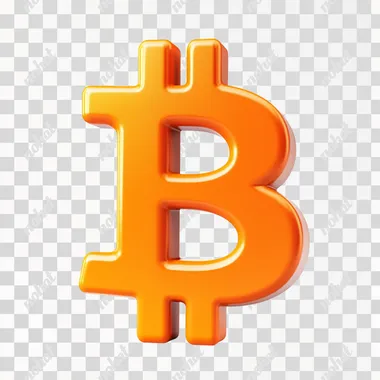 Orange Bitcoin Logo: A Modern 3D Design Perspective Orange Bitcoin Logo: A Modern 3D Design Perspective
