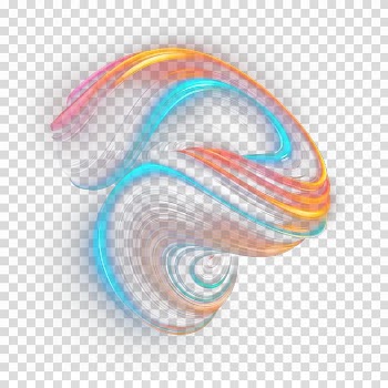 Orange, blue, and brown abstract , Designer, Women's light-emitting material transparent background PNG clipart