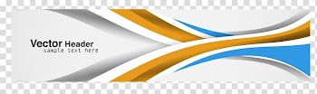 Orange, blue, and white header template, Line Wind wave Euclidean Wave , Science and Technology Wave transparent background PNG clipart