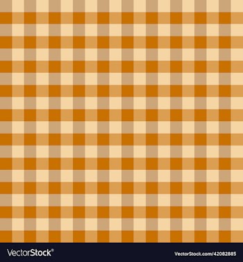 orange brown gingham tablecloth pattern