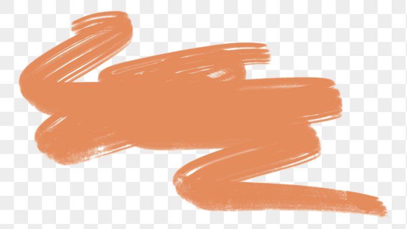 Orange brush stroke png sticker, | Free PNG Illustration - rawpixel