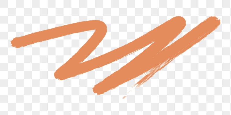 Orange brush stroke png sticker, | Free PNG Illustration - rawpixel