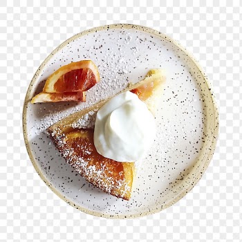 Orange cake slice png sticker, | Free PNG - rawpixel
