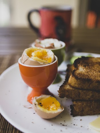 Orange Ceramic Devilled Egg Stand