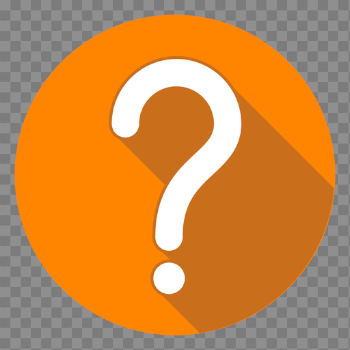 Orange circle question mark icon - Transparent PNG & SVG vector