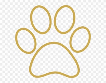 Orange Clipart Tiger Paw - Green