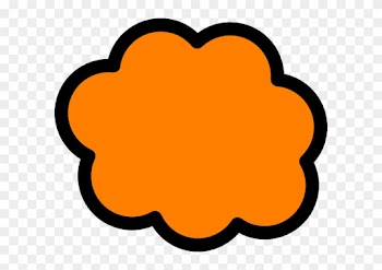 Orange Cloud Clip Art - Clouds Clipart Transparent Orange