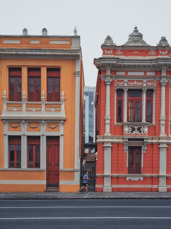 Orange Concrete 2-storey Building