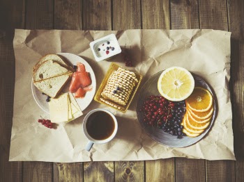 Orange Cookies and Bread on Table